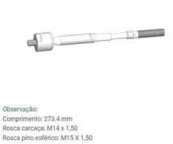 Barra Axial de Direção Bortec Corolla Fielder 2002 até 2008 BA 8205