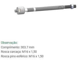 Barra Axial de Direção Q3 S3 A3 Passat Eos Tiguan Bora Passat Jetta 2005 em diante Bortec BA 8300