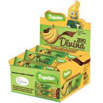 Barra Banana Leite Divina Zero Açúcar TROPDAN 28g c/ 24und