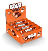 Barra BOLD Tube Paçoca Caixa 12un Proteína 10g Recheio Cremoso