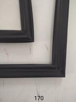 Barra BORRACHA / GAXETA - 2m P170 - cor preto padrao metal frio