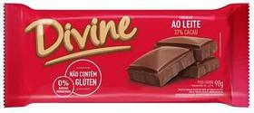 Barra chocolate ao leite 37% Cacau 90 g - Divine