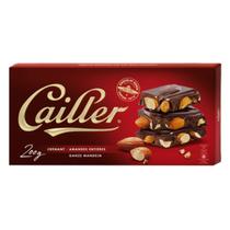 Barra Chocolate Premium Suíço Amargo Amêndoa Cailler 200 Gr