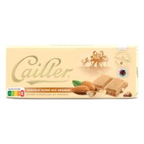 Barra Chocolate Premium Suíço Branco C/Amendoa Cailler 100Gr