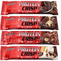 Barra Crisp Bar Protein Sabor Cookies ,Duo Crunch,Leite Ninho eTrufa de Avelã de 45g Integralmedica