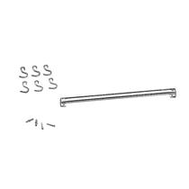 Barra de Aço Inox Brinox 6 Ganchos 40cm Top Pratic 2200140 Barra de Aço Inox Brinox 6 Ganchos 40cm Top Pratic 2200140