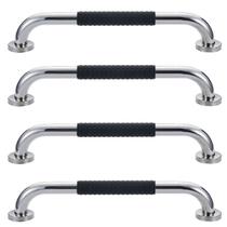 Barra de Apoio 30cm Inox Kit 4 unidades Suporte Antiderrapante Idoso Deficiente Banheiro Box Quarto Parede Acessibilidade Segurança