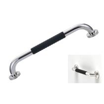 Barra de Apoio 30cm Inox Suporte Antiderrapante Banheiro Box Idoso Deficiente Segurança Quarto Corredor Parede Acessibilidade Resistente Proteçao