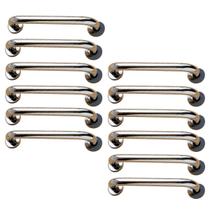 Barra de Apoio 30cm Kit 12 Inox Banho Cadeirante Idoso Gestante Suporte Corrimao Segurança Acessibilidade Barra de Apoio 30cm Kit 12 Inox Banho Cadeirante Idoso Gestante Suporte Corrimao Segurança Acessibilidade