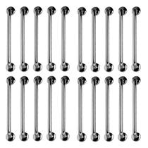 Barra de Apoio 40cm Aço Inox Kit 20 Unidades Idoso Deficiente Acessibilidade Cadeirante Banheiro Box Suporte Proteçao Segurança