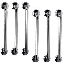 Barra de Apoio 40cm Alça Aço Inox Kit 6 Unidades Idoso Gestante Cadeirante Deficientes Suporte Banheiro Escada Corrimao Barra de Apoio 40cm Alça Aço Inox Kit 6 Unidades Idoso Gestante Cadeirante Deficientes Suporte Banheiro Escada Corrimao