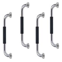 Barra de Apoio 40cm Inox Suporte Antiderrapante Kit 4 unidades Banheiro Box Criança Idoso Cadeirante Gestante Acessibilidade Proteçao Segurança