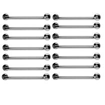 Barra de Apoio 60cm Aço Inox Kit 14 Unidades Gestante Banheiro Box Escada Suporte Corrimao Escada Resistente Acessibilidade Segurança