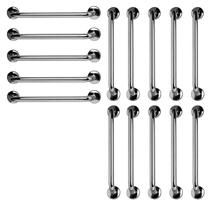 Barra de Apoio 60cm Aço Inox Kit 15 Unidades Banheiro Box Idoso Gestante Acessibilidade Deficiente Cadeirante Evita Acidente Segurança Suporte Resiste