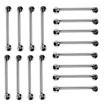 Barra de Apoio 60cm Aço Inox Kit 18 Unidades Banheiro Box Idoso Gestante Criança Acessibilidade Suporte Corrimao Escada Segurança