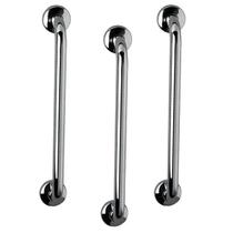 Barra de Apoio 60cm Aço Inox Kit 3 Unidades Banheiro Box Idoso Deficiente Acessibilidade Cadeirante Suporte Escada Corrimao Resistente Barra de Apoio 60cm Aço Inox Kit 3 Unidades Banheiro Box Idoso Deficiente Acessibilidade Cadeirante Suporte Escada Corrimao Resistente