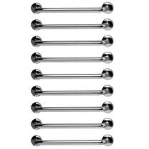 Barra de Apoio 60cm Aço Inox Kit 9 Unidades Gestante Idoso Segurança Banheiro Box Acessibilidade Corrimao Escada Parede Suporte