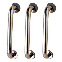 Barra de Apoio 60cm Kit 3 Uni Inox Idoso Banheiro Box Suporte Gestante Deficiente Segurança Acessibilidade