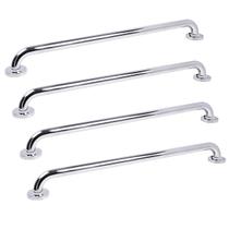 Barra de Apoio 70cm Aço Inox Kit 4 Unidades Acessibilidade Banheiro Box Criança Idoso Gestante Deficiente Segurança Corrimao Suporte
