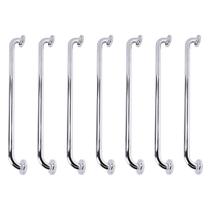 Barra de Apoio 70cm Aço Inox Kit 7 Unidades Idoso Gestante Criança Cadeirante Banheiro Box Casa Acessibilidade Suporte Resistente Proteçao Segurança