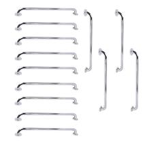 Barra de Apoio 70cm Inox Kit 13 Unidades Suporte Cadeirante Idoso Gestante Banheiro Box Corrimao Escada Casa Predio Resistente Seguro