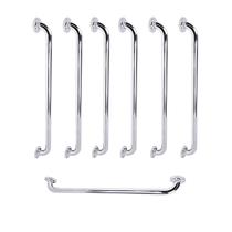 Barra de Apoio 70cm Inox Kit 7 Unidades Criança Idoso Gestante Deficiente Segurança Proteçao Suporte Acessibilidade
