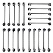 Barra de Apoio Aço Inox 40cm Kit 20 Unidades Suporte Idoso Gestante Acessibilidade Cadeirante Banheiro Box Segurança