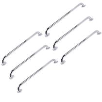 Barra de Apoio Alca 80cm kit 6 Uni Acessibilidade Deficiente Cadeirante Idoso Box Banheiro Seguranca Corrimao Corredor