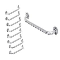 Barra de Apoio Alça Banheiro Inox 50cm Kit 20 Unidades Cadeirante Deficiente Idoso Acessibilidade Segurança