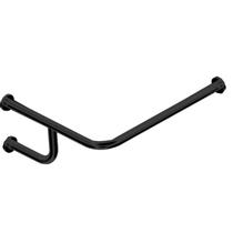Barra de Apoio Alumínio Preto Fixa P/ Lavatório Ld Direito 40 X 50cm - 7828