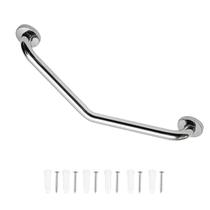 Barra De Apoio Angular 25X25cm Aço Inox Banheiro Box Idoso Gestante Criança Segurança Anti Acidentes Queda Barra De Apoio Angular 25X25cm Aço Inox Banheiro Box Idoso Gestante Criança Segurança Anti Acidentes Queda
