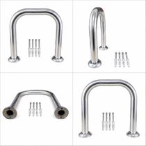 Barra de Apoio Corrimão Tipo U Inox Banheiro 26x28cm