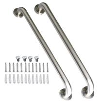 Barra de apoio de chuveiro ImomWee Satin Brushed Nickel 60 cm em aço inoxidável