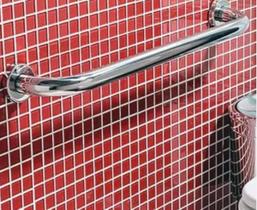 Barra de Apoio Em Aço Inox 60cm Banheiro Idoso Deficiente Segurança