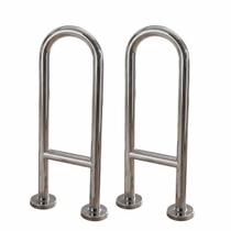 Barra de Apoio em U 45cm Kit 2 Uni Banheiro Parede Box Segurança Idoso Gestante Cadeirante Hospital Corredor Casa