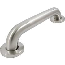 Barra de apoio estampada Stone Harbor para corrimão de 81 cm em aço acetinado Barra de apoio estampada Stone Harbor para corrimão de 81 cm em aço acetinado