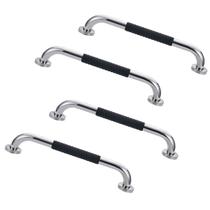 Barra de Apoio Inox 30cm Suporte Antiderrapante Kit 4 unidades Idoso Gestante Criança Casa Banheiro Box Cadeirante Segurança Acessibilidade