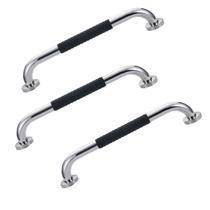 Barra de Apoio Inox 40cm Suporte Antiderrapante Kit 3 unidades Banheiro Box Criança Idoso Gestante Cadeirante Segurança Proteçao Acessibilidade