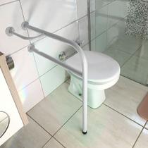 Barra De Apoio Para Banheiro Em Aço Para Idosos 77cm - Genus Móveis