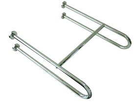 Barra de Apoio para Banheiro em &quotU&quot 72X80cm Inox - Geris