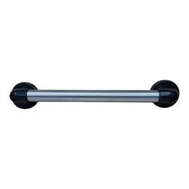 Barra de Apoio para Banheiro Inox Escovado com Preto Leve Barra de Apoio para Banheiro Inox Escovado com Preto Leve