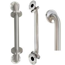 Barra de apoio para chuveiro Lifeassist 18 cm de níquel escovado 500 libras Barra de apoio para chuveiro Lifeassist 18 cm de níquel escovado 500 libras