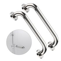 Barra de apoio para chuveiro ZUEXT de 16 polegadas em aço inoxidável cromado, pacote com 2 Barra de apoio para chuveiro ZUEXT de 16 polegadas em aço inoxidável cromado, pacote com 2