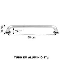 Barra De Apoio Para Portador De Necessidade 50 Cm - Gmc Metais