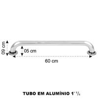 Barra De Apoio Para Portador De Necessidade 60 Cm - Gmc Metais