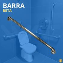 Barra de Apoio Reta 80 cm em Aço Inox 304 com Parafuso
