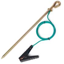 Barra de aterramento CYANTEKOMS portátil com fio UL 12AWG de 1,2 m