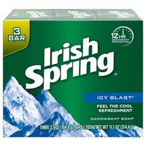 Barra de banho Irish Spring Icy Blast, 3,75 onças, 12 unidades, 4 unidades, pacote com 3