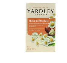 Barra de banho Yardley Shea Buttermilk 120 ml, pacote com 4