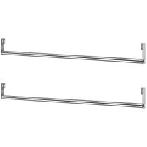 Barra de cabide de roupas Threehoney para prateleiras de arame de 91,5 cm - pacote com 2